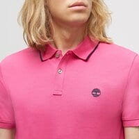 Koszulka polo męska TIMBERLAND POLO SS MILLERS RIVER COLLAR NECK PRINT POLO tb0a26nfa451 kolor różowy