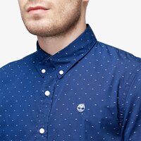 Koszula męska TIMBERLAND KOSZULA SS TIOGA RIVER TEXTURE SHIRT SLIM tb0a1nvxg661 kolor granatowy