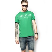 T-shirt, koszulka męska TIMBERLAND T-SHIRT SS LINEAR LOGO a1eiya26 kolor zielony