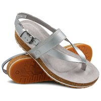 Sandały damskie TIMBERLAND MALIBU WAVES THONG SYNTHE ca1sqr kolor srebrny