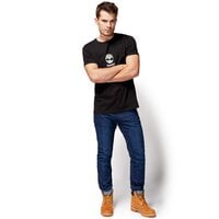 T-shirt, koszulka męska TIMBERLAND T-SHIRT SLS SMALL TREE LOGO a1n8x001 kolor czarny