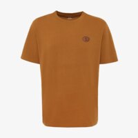 T-shirt, koszulka męska TIMBERLAND T-SHIRT LEATHER BADGE HW SS TEE tbc0yhdeeh21 kolor brązowy