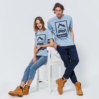 T-shirt, koszulka męska TIMBERLAND T-SHIRT MTR PRINT CREW TEE REG tb0a2fnhg291 kolor niebieski