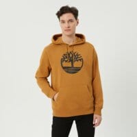 Bluza męska TIMBERLAND BLUZA Z KAPTUREM YC LOGO PULL OVER HOODIE tb0a2bjhp571 kolor musztardowy