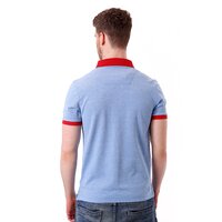 Koszulka polo męska TIMBERLAND POLO SS SLIM OXFORD 4653j422 kolor niebieski