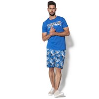 T-shirt, koszulka męska TIMBERLAND T-SHIRT SS KENNEBEC RV SEASONAL MULTIG a1l7dj45 kolor niebieski