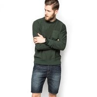 Sweter męski TIMBERLAND SWETER WAITS RVR POCKET CREW a152ma31 kolor khaki
