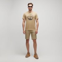 T-shirt, koszulka męska TIMBERLAND T-SHIRT TFO SEASONAL GARMENT DYED SS tb0a6de9dh41 kolor beżowy