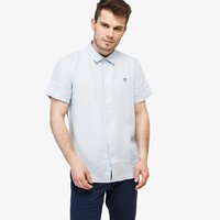 Koszula męska TIMBERLAND KOSZULA SS MILL RIVER LINEN SHIRT SLIM tb0a1nw7p851 kolor niebieski