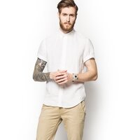 Koszula męska TIMBERLAND KOSZULA SS RATTLE RIVER LINEN a1amia94 kolor biały