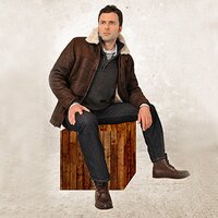 Kurtka zimowa męska TIMBERLAND KURTKA BRDVW ELITE SHLING COAT 83444968 kolor brązowy