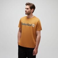 T-shirt, koszulka męska TIMBERLAND T-SHIRT KENNEBEC RIVER LINEAR LOGO SHORT SLEEVE T tb0a5upqp471 kolor musztardowy