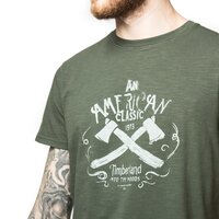 T-shirt, koszulka męska TIMBERLAND T-SHIRT GRAPHIC TEE a1686a31 kolor khaki