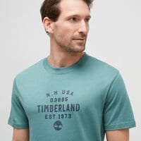 T-shirt, koszulka męska TIMBERLAND T-SHIRT REFIBRA FRONT GRAPHIC SHORT SLEEVE TEE tb0a5uf7cl61 kolor zielony