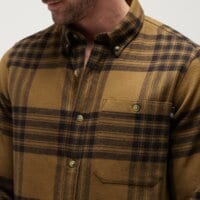 Koszula męska TIMBERLAND KOSZULA MIDWEIGHT FLANNEL CHECK SHIRT tb0a6v4xc681 kolor khaki