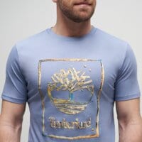 T-shirt, koszulka męska TIMBERLAND T-SHIRT WATER STACK LOGO SHORT SLEEVE TEE tb0a5mv4b881 kolor blekitny