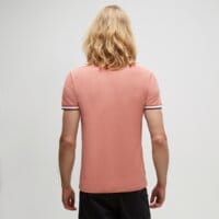 Koszulka polo męska TIMBERLAND POLO SS TIPPED PIQUE POLO tb0a26msdj11 kolor różowy