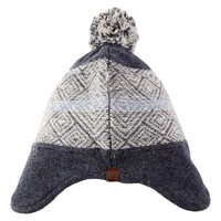 czapka zimowa męska TIMBERLAND CZAPKA Z FAIRISLE EARFLAP HAT j1698492 kolor granatowy