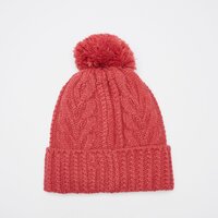 Czapka zimowa damska TIMBERLAND CZAPKA CABLE PREMIUM POM BEANIE tb0a1eroeft1 kolor różowy