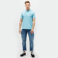 Koszulka polo męska TIMBERLAND POLO SS MILLERS RIVER PIQUE POLO REGULAR tb0a2bnmbf21 kolor niebieski
