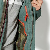 Kurtka przejściowa męska (wiosenna i jesienna) TIMBERLAND KURTKA M65 JACKETS CLS CROCKER MOUNTAIN a1l2aj02 kolor zielony