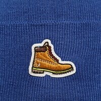 Czapka zimowa damska TIMBERLAND CZAPKA BOOT PATCH BEANIE tb0a2p5scy51 kolor granatowy