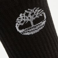 Damskie skarpetki TIMBERLAND SKARPETY BOWDEN 3PP BOWDEN CREW FC CREW WITH TREE tb0a6bby0011 kolor czarny