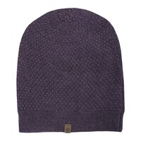Czapka zimowa damska TIMBERLAND CZAPKA Z WOMEN'S MERINO CABLE KNIT BEANIE j1521511 kolor fioletowy