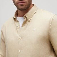 Koszula męska TIMBERLAND KOSZULA MILL BROOK LINEN SHIRT tb0a2dc3y941 kolor beżowy