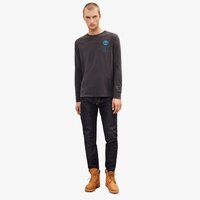 T-shirt, koszulka męska TIMBERLAND T-SHIRT LS CHRISTOPHER RAEBURN LS LOGO TEE tb0a1ygfm451 kolor szary