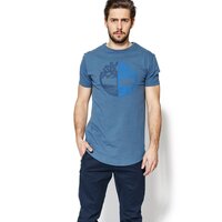 T-shirt, koszulka męska TIMBERLAND T-SHIRT SS KENNEBEC RV SEASONAL a1l7l437 kolor granatowy