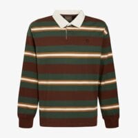 Koszulka polo męska TIMBERLAND POLO LS RUGBY POLO tbc0yhbdail1 kolor brązowy