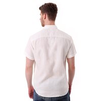 Koszula męska TIMBERLAND KOSZULA SS LINEN  PELHAM SHIRT 4611j130 kolor biały