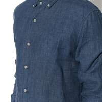 Koszula męska TIMBERLAND KOSZULA LS MILL RIVER LINEN SHIRT a1kte439 kolor granatowy