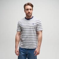 T-shirt, koszulka męska TIMBERLAND T-SHIRT 4 ROWS STRIPED SHORT SLEEVE TEE tb0a5mrcadp1 kolor multicolor