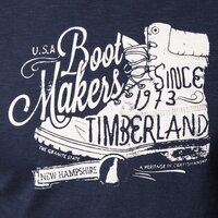 T-shirt, koszulka męska TIMBERLAND T-SHIRT SS HERRING  RIVER BOOTMAKERS a1err433 kolor granatowy