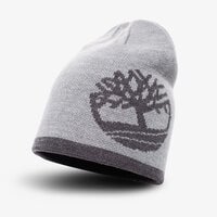 czapka zimowa męska TIMBERLAND CZAPKA ZIMOWA REVERSIBLE TREE BEANIE tb0a1egvc811 kolor szary