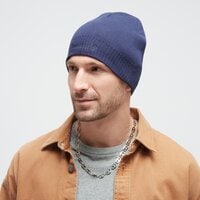 czapka zimowa męska TIMBERLAND CZAPKA ZIMOWA KNIT LOGO BEANIE tb0a1egx4511 kolor granatowy