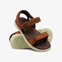 Sandały dziecięce TIMBERLAND NUBBLE SANDAL LTHR 2 STR ca1rai kolor brązowy