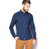 Koszula męska TIMBERLAND KOSZULA SLIM INDIGO PATTERN a1b2m420 kolor granatowy