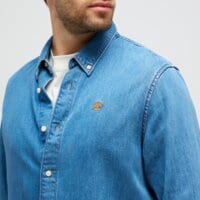 Koszula męska TIMBERLAND KOSZULA DENIM SHIRT tb0a44uza2v1 kolor niebieski
