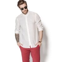 Koszula męska TIMBERLAND KOSZULA LS MILL RIVER LIN a1amt130 kolor biały