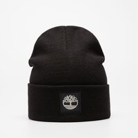 Czapka zimowa damska TIMBERLAND CZAPKA CUFFED BEANIE WITH TONAL PATCH tb0a61bx0011 kolor czarny