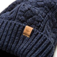 Czapka zimowa damska TIMBERLAND CZAPKA SEA STREET POM BEANIE j1905942 kolor granatowy