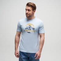 T-shirt, koszulka męska TIMBERLAND T-SHIRT MOUNTAIN GRAPHIC SS TEE tb0a41zq9401 kolor niebieski