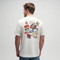 T-shirt, koszulka męska TIMBERLAND T-SHIRT MAGNET BACK GRAPHIC TEE tb0a5mnvcm91 kolor biały