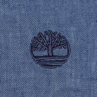 Koszula męska TIMBERLAND KOSZULA LINEN SHORT SLEEVE tb0a2dcceyo1 kolor granatowy