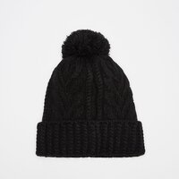 Czapka zimowa damska TIMBERLAND CZAPKA CABLE PREMIUM POM BEANIE tb0a1ero0011 kolor czarny