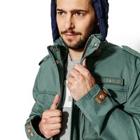 Kurtka przejściowa męska (wiosenna i jesienna) TIMBERLAND KURTKA M65 JACKETS CLS CROCKER MOUNTAIN a1l2aj02 kolor zielony