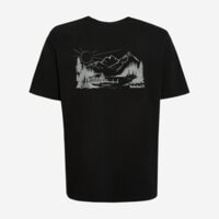 T-shirt, koszulka męska TIMBERLAND T-SHIRT LAKE HOUSE BACK GRAPHIC TEE tb0a5mky0011 kolor czarny
